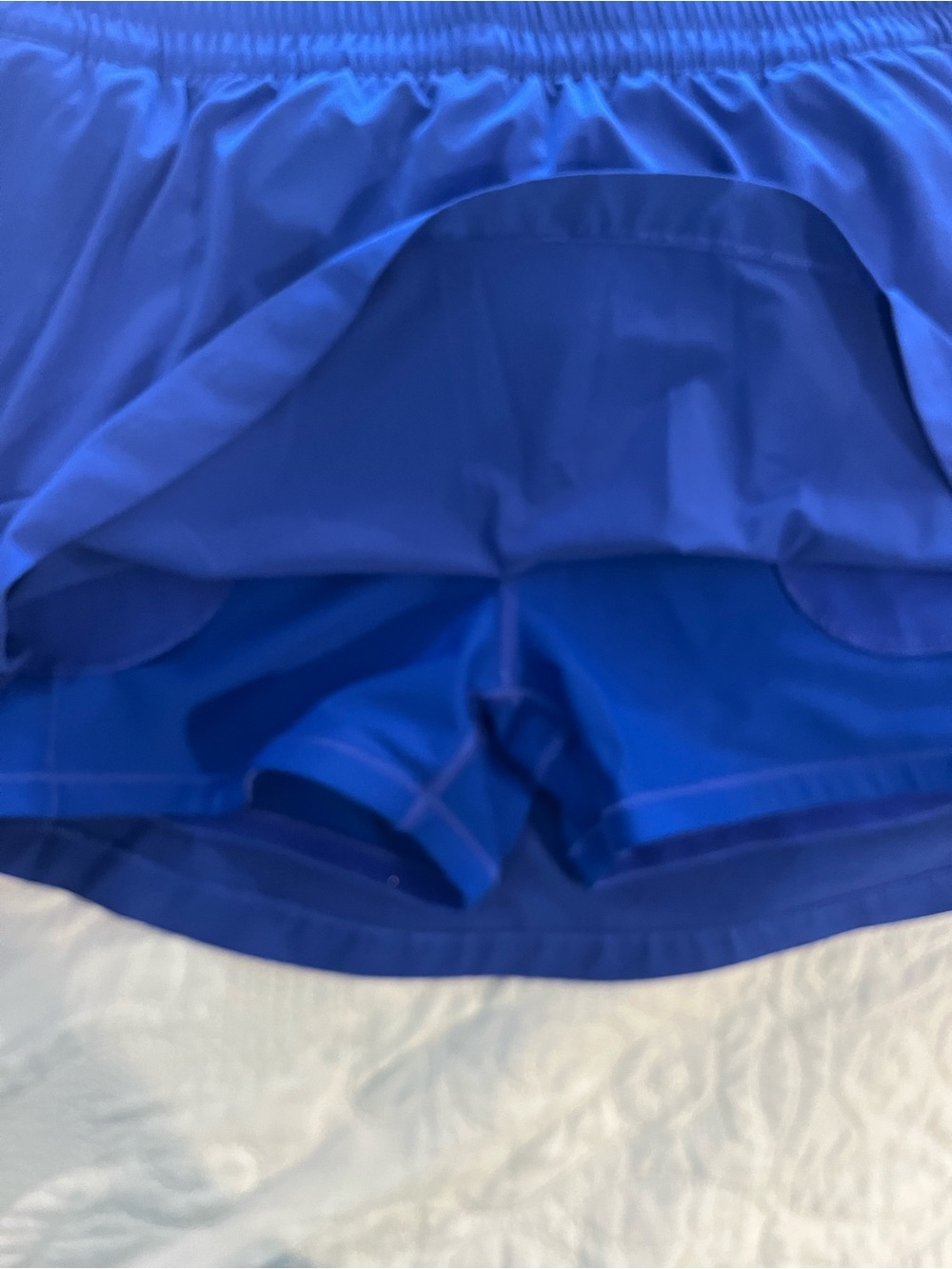 Athleta Royal Blue Running Shorts with Inner Liner